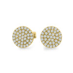 Diamond Circle Earrings