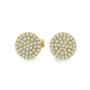 Diamond Circle Earrings