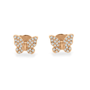 Diamond Butterfly Earrings