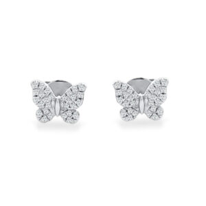 Diamond Butterfly Earrings