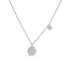 Diamond Two Circles Necklace