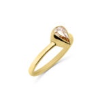 Modern Champagne Diamond Ring