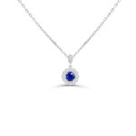 Diamond and Sapphire Pendant