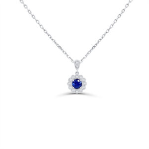 Diamond and Sapphire Pendant